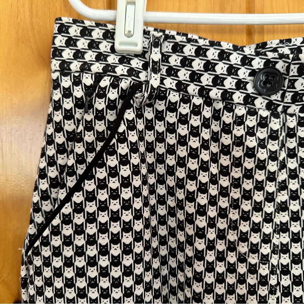 Catstooth pull on dress pants XS petite slim fit with 4 way stretch 5 pockets